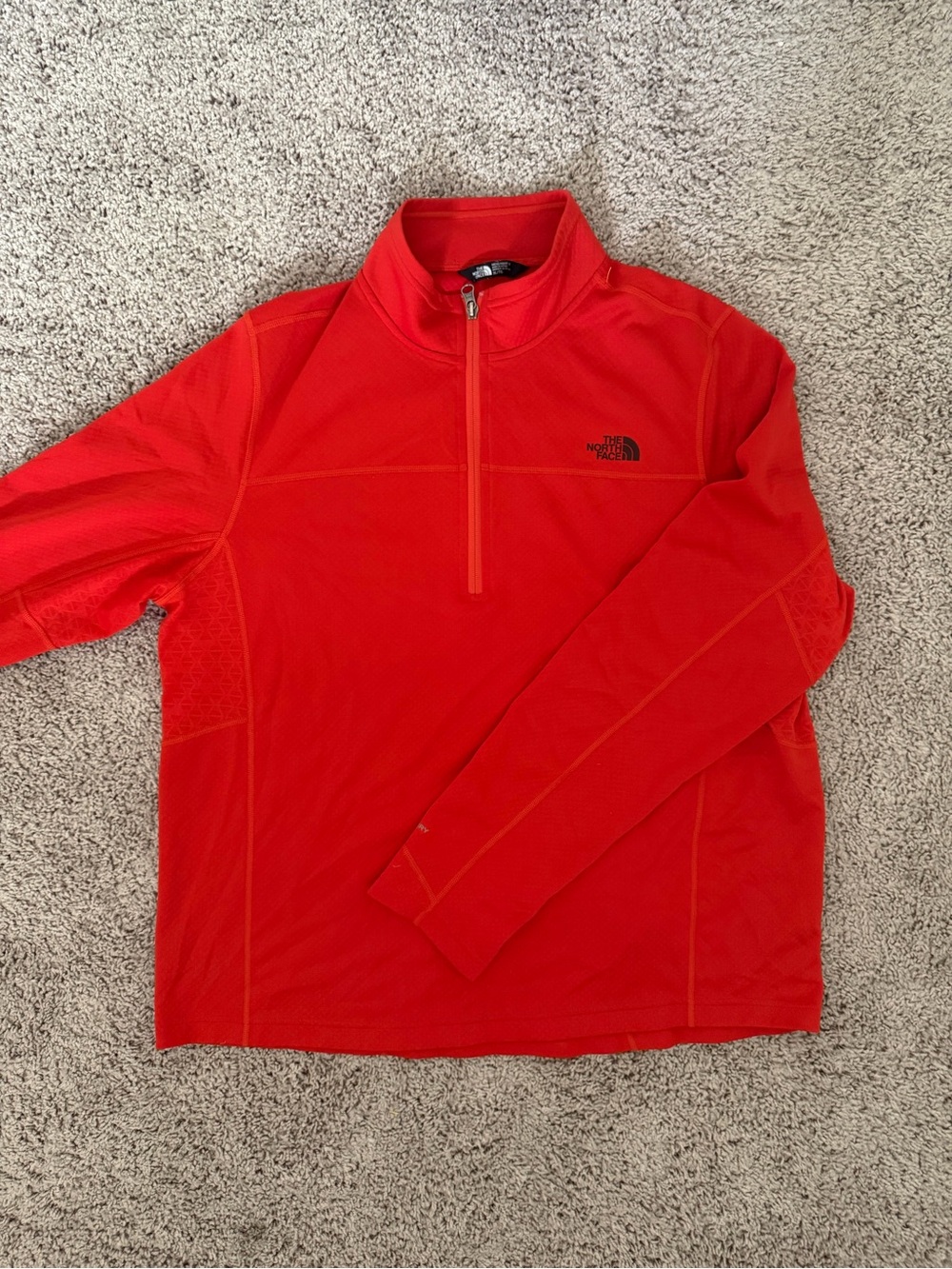 The North Face Men’s Red Quarter-Zip Performance Pullover - Picture 1 of 4